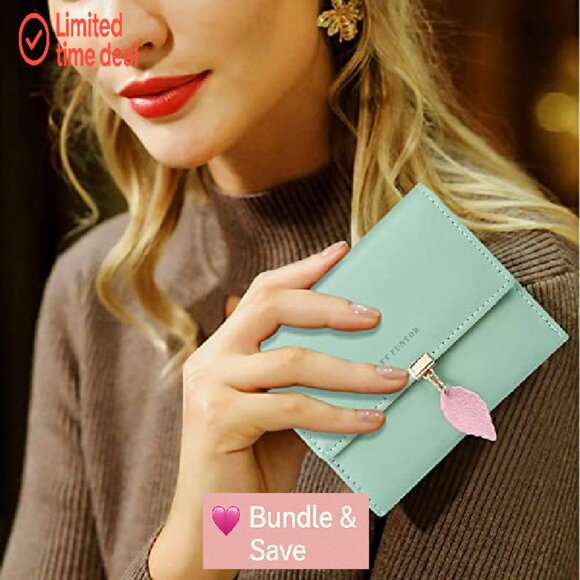 RFID Blocking Tri-Fold Wallet with ID Window and Zipper Pocket - Picture 3 of 7